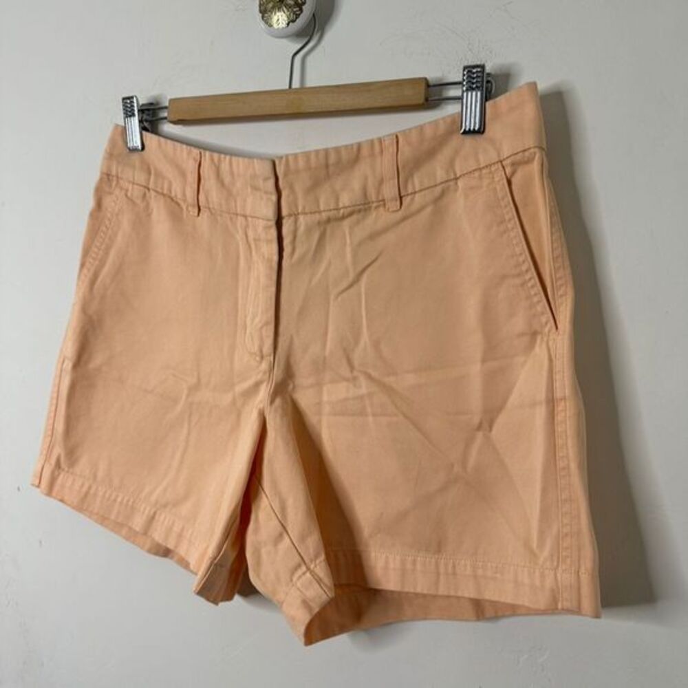 Vineyard Vines Size 8 Women's Peach High-Waisted Cotton Shorts